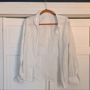 JCrew Perfect Shirt in subtle blue and white check